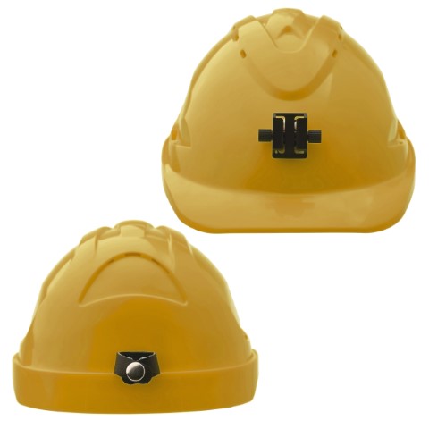 PROCHOICE V9 HARD HAT UNVENT LAMP BRACK PUSHLOCK HARN - YELLOW